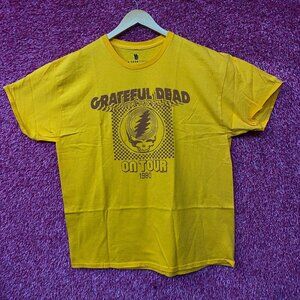 Grateful Dead On Tour 1980 Steal Your Face Logo Rock Band T-Shirt Large